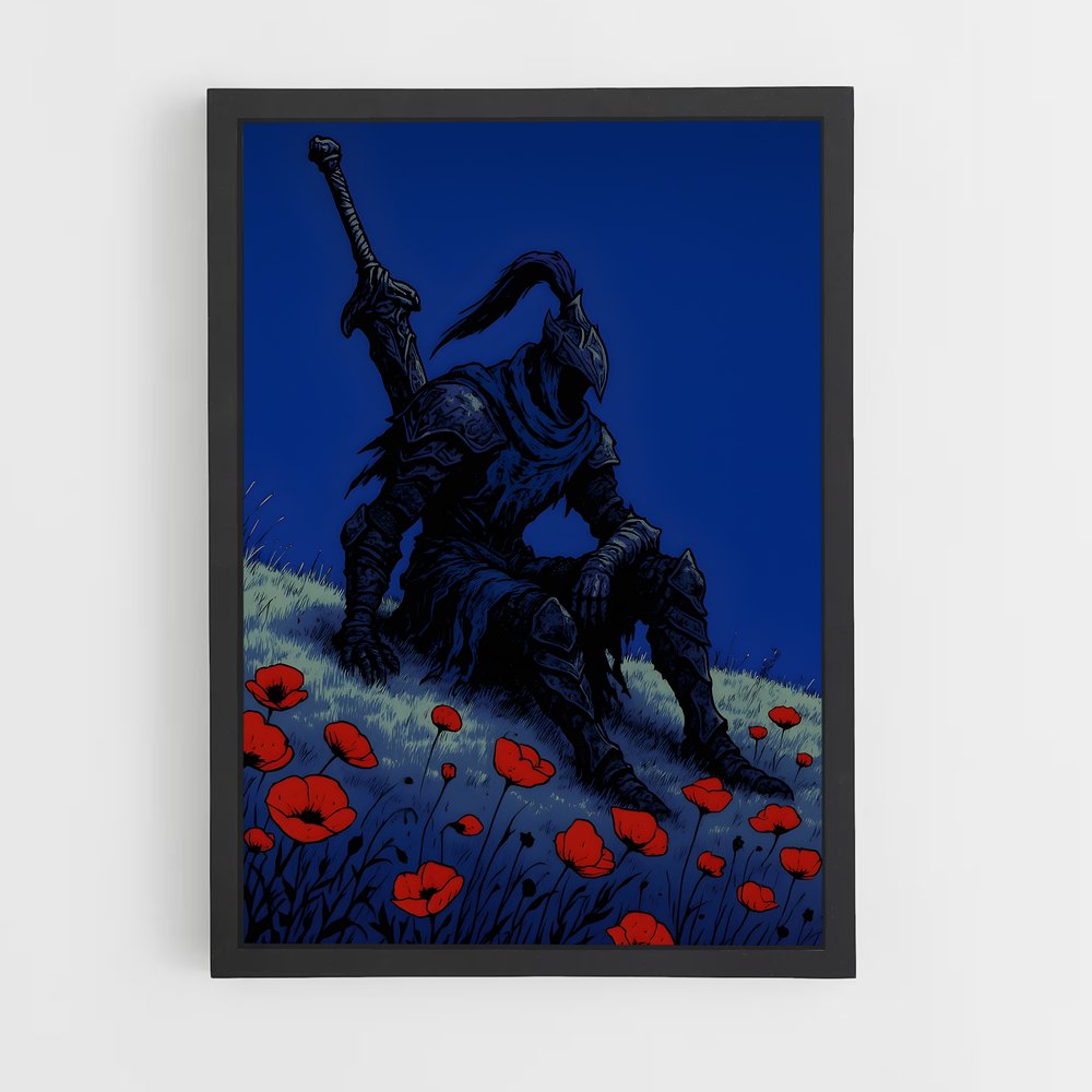 Poster Poppies of Ashen Dreams – affiche Dark souls (vue 2)